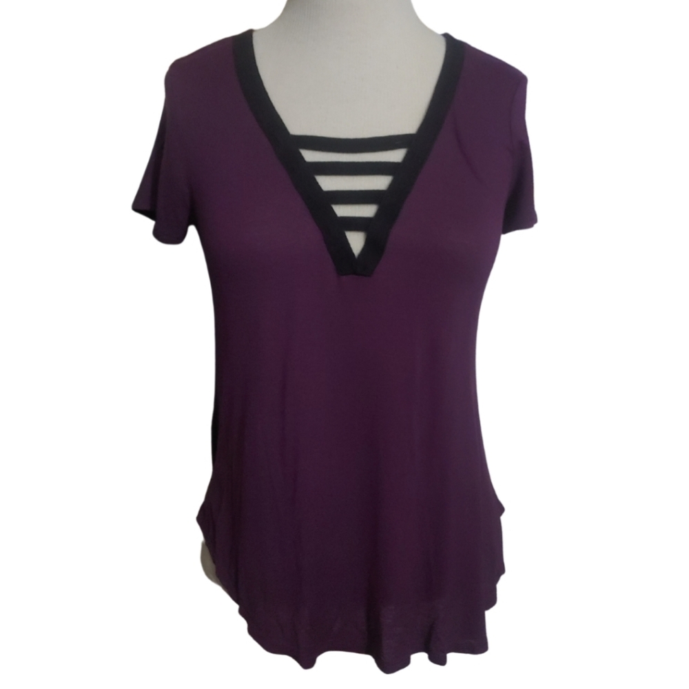 Maroon Lovely Tee Size Sm